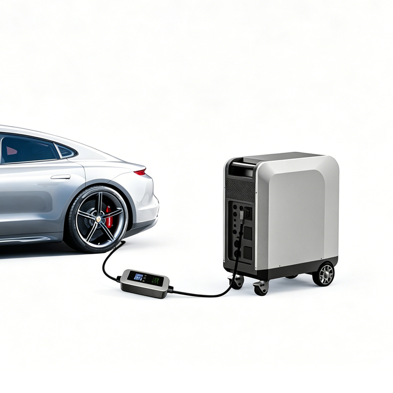 Portable Ev Charger - 새로운 태양광 충전식 전기차 충전기, 3kWh,