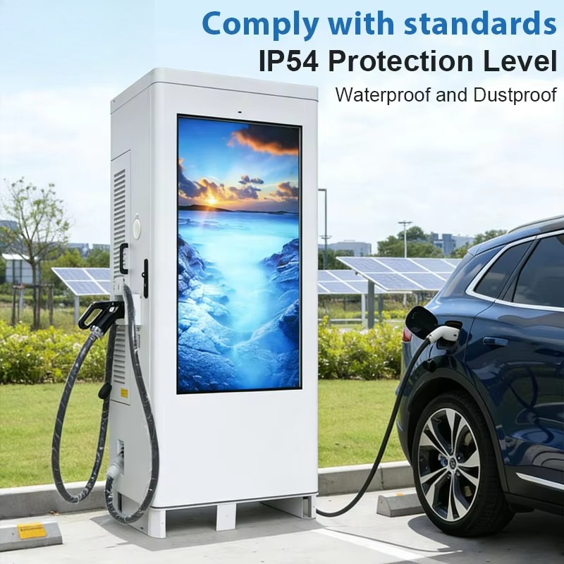바닥 설치형 듀얼 60kW DC 급속 충전기 CCS2  - Fast Ev Charger 리뷰 및 가격