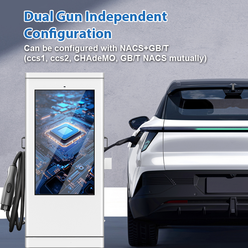 바닥 설치형 듀얼 60kW DC 급속 충전기 CCS2  - Fast Ev Charger 리뷰 및 가격