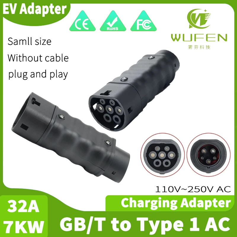 WUFEN 휴대용 충전 커넥터 GBT-타입 1 어댑터  - Ev Charger Adapter 리뷰 및 가격