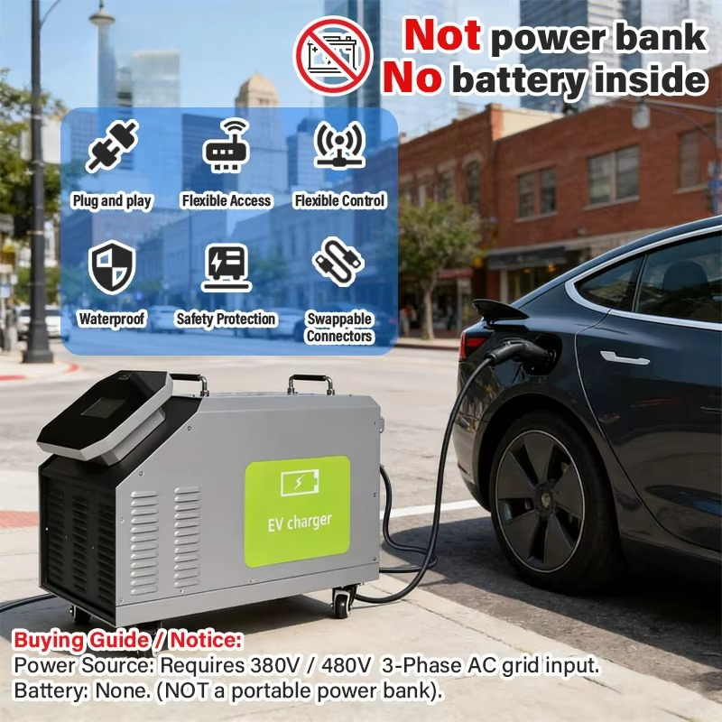 480V 3상 AC 전원 입력 7kW 20kW 30kW - Portable Ev Charger 리뷰 및 가격