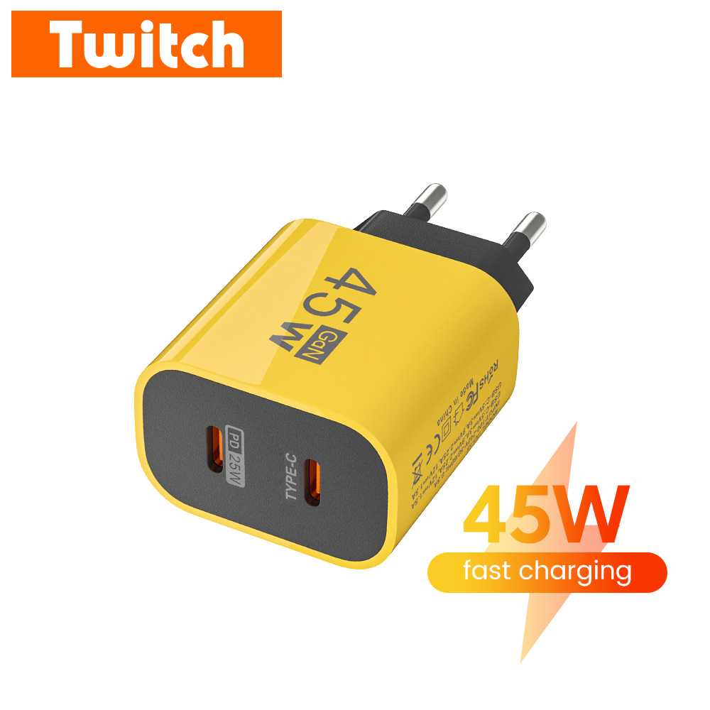 45W USB C 충전기 빠른 충전 듀얼 포트 휴대 전 - Ev Charger 리뷰 및 가격