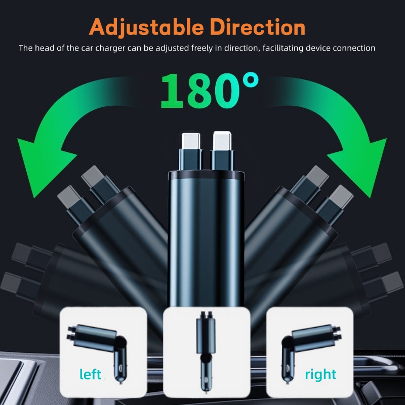 4 in 1 접이식 차량용 충전기 듀얼 USB 타입-C - Fast Ev Charger 리뷰 및 가격